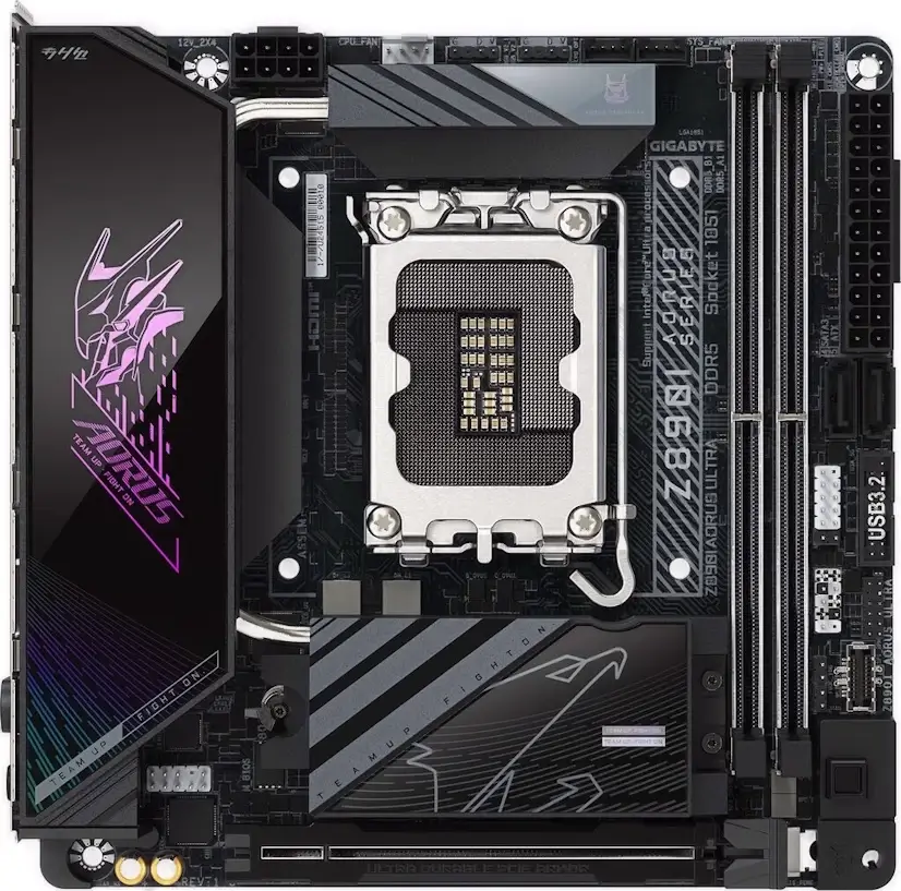 Montaje Placa Base Gigabyte Z890I AORUS ULTRA Gaming PC Buitrago del Lozoya